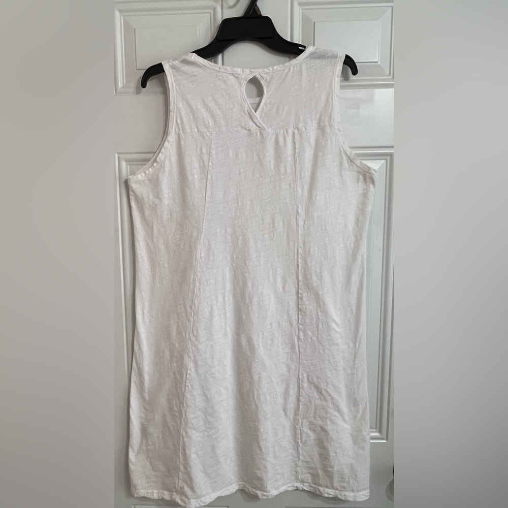 Fresh Produce Dress XL Women’s White A Line Pucker Cotton Fabric Summer Coastal - Picture 5 of 10